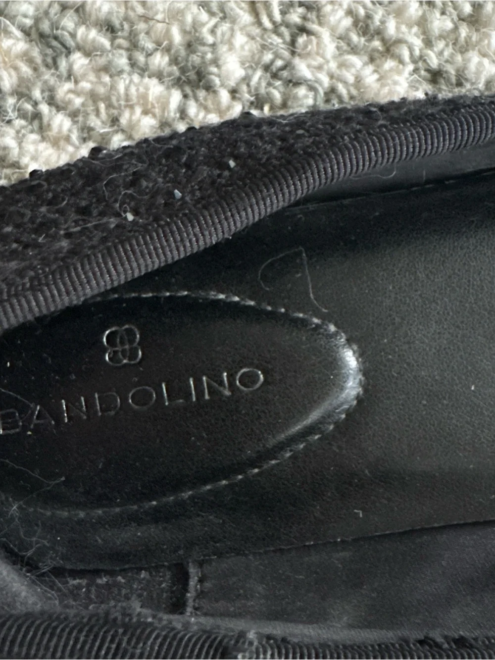 Bandolino Payly Shimmer Bow Ballet Flats Size 8M